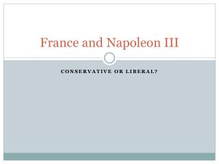 France and Napoleon III