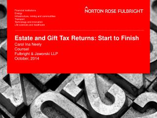 Estate and Gift Tax Returns: Start to Finish