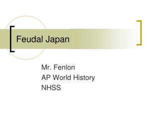 Feudal Japan