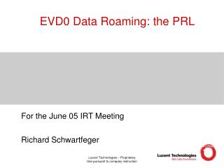 EVD0 Data Roaming: the PRL