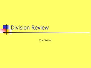 Division Review