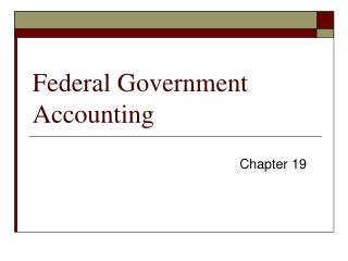 Federal Government Accounting