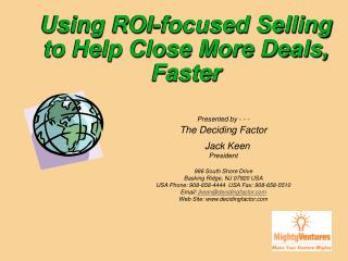 Using ROI-focused Selling to Help Close More Deals, Faster