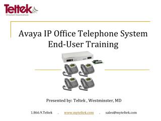 Avaya IP Office Telephone System End-User Training