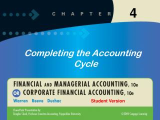 Completing the Accounting Cycle