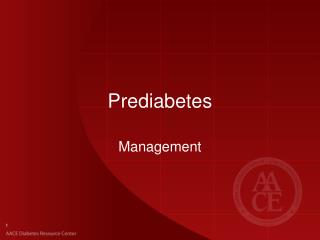 Prediabetes