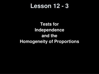 Lesson 12 - 3