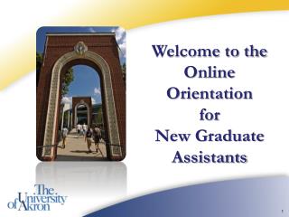 Welcome to the Online Orientation for New Graduate Assistants