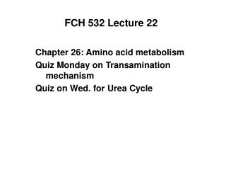 FCH 532 Lecture 22