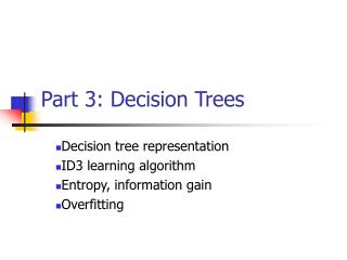 Part 3: Decision Trees