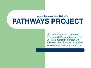 Yuma Conservation District’s PATHWAYS PROJECT