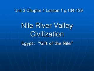 Nile River Valley Civilization