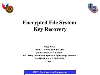 Encrypted File System Key Recovery