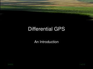 Differential GPS