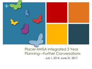 Placer MHSA Integrated 3 Year Planning—Further Conversations