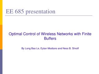 EE 685 presentation