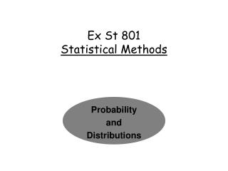 Ex St 801 Statistical Methods