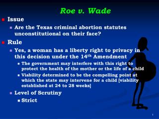 Roe v. Wade