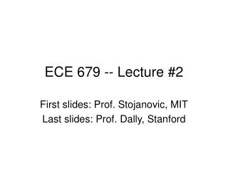 ECE 679 -- Lecture #2