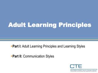 Adult Learning Principles