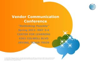 Vendor Communication Conference