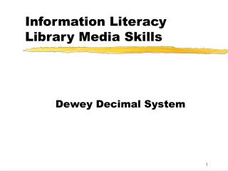 Information Literacy Library Media Skills