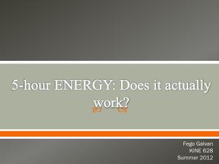 5-hour ENERGY: Does it actually work?