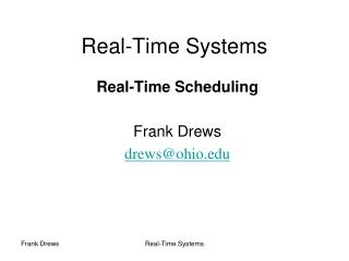 Real-Time Systems