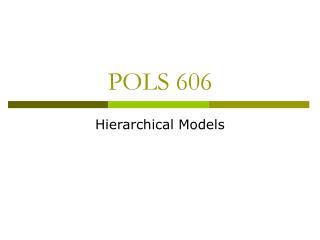 POLS 606