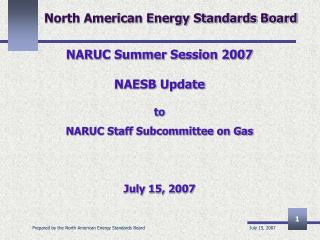 North American Energy Standards Board