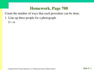 Homework, Page 708