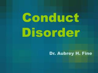 Conduct Disorder