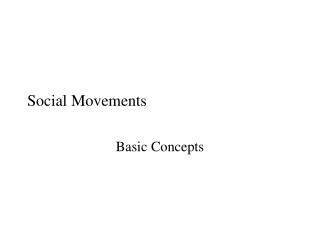 Social Movements
