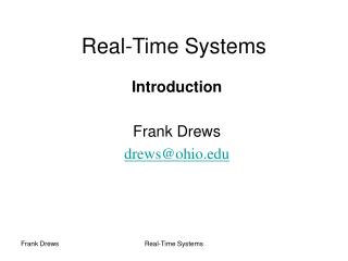 Real-Time Systems