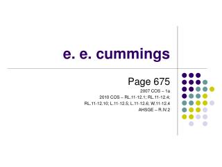e. e. cummings
