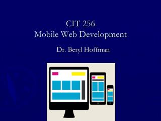 CIT 256 Mobile Web Development