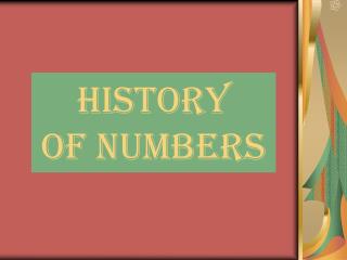 History of Numbers