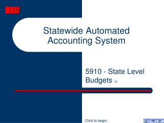 Statewide Automated Accounting System