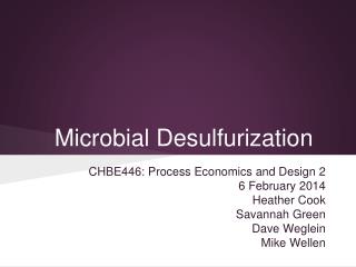 Microbial Desulfurization