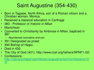 Saint Augustine (354-430)