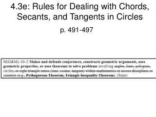 4.3e: Rules for Dealing with Chords, Secants, and Tangents in Circles