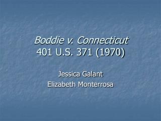 Boddie v. Connecticut 401 U.S. 371 (1970)