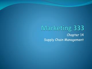 Marketing 333