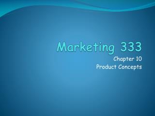 Marketing 333