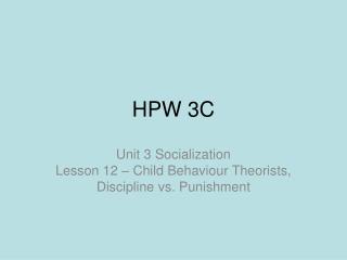 HPW 3C