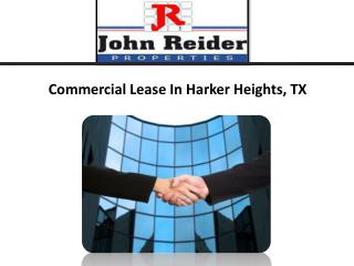 Commercial Lease Harker Heights, TX