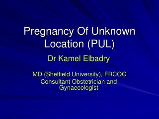 Pregnancy Of Unknown Location (PUL)