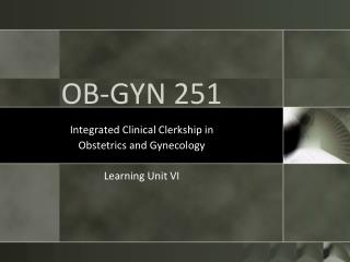 OB-GYN 251