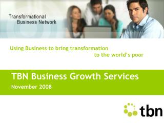 TBN Business Growth Services November 2008
