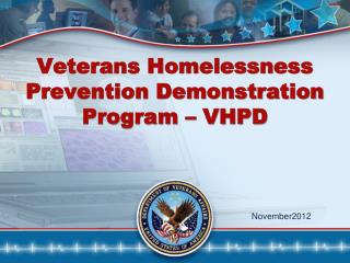 Veterans Homelessness Prevention Demonstration Program – VHPD